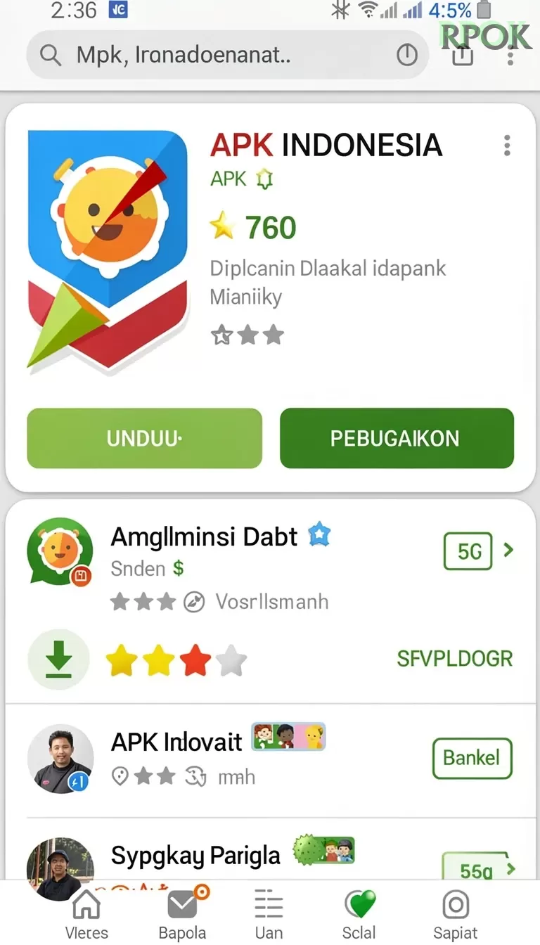 Cuplikan layar LVTOGEL — menu navigasi
